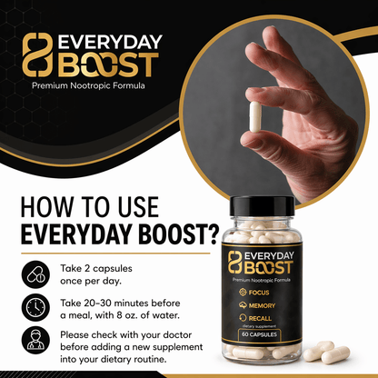 Everyday Boost Nootropic - Buy 2 Get 1 Free Bundle (90 Day Supply)